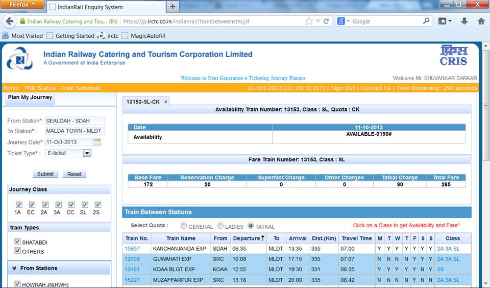 Increase success rate of irctc tatkal ticket booking ...
